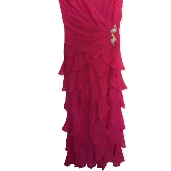 Vintage Tadashi Silk Hi-low Cocktail Dress - Picture 4 of 9